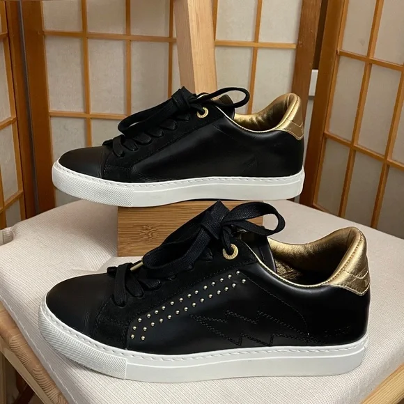 Zadig & Voltaire ZV1747 Studded Sneakers US 7 / EU 38 - Picture 7 of 17